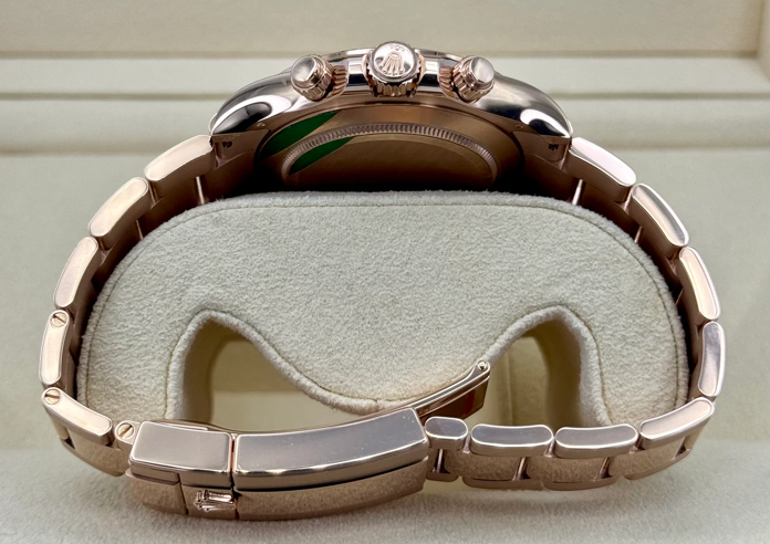 Daytona 40mm116505 Rose steel Black Dial