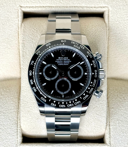 Daytona 40mm 126500LN Stainless Steel Black Dial