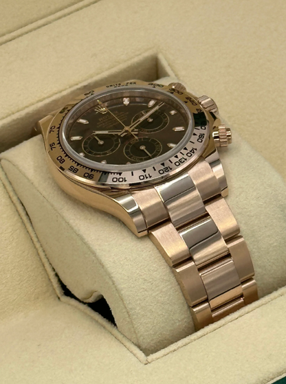 Daytona 40mm 116505 Rose Gold Chocolate Dial