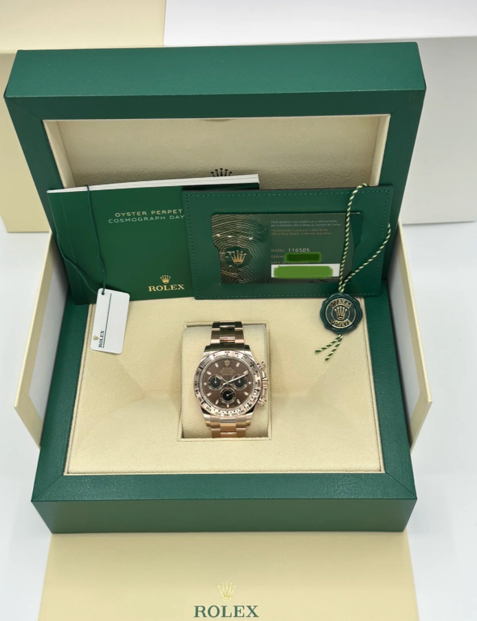 Daytona 40mm 116505 Rose Gold Chocolate Dial