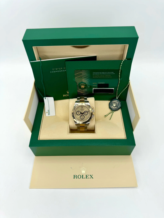 Daytona 40mm 126503 Two-Tone Champagne Dial