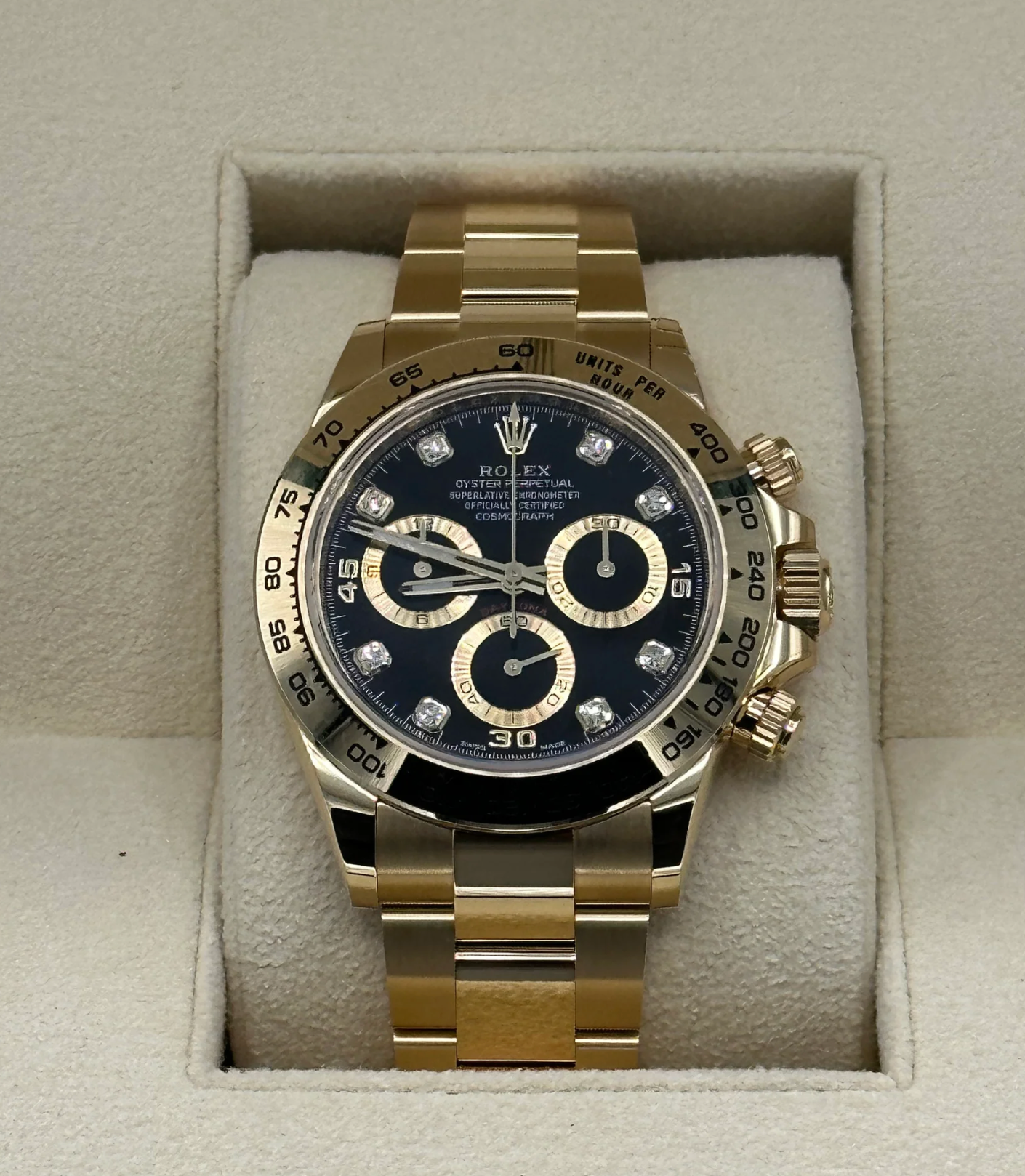 Daytona 40mm 116508 Black Diamond Dial