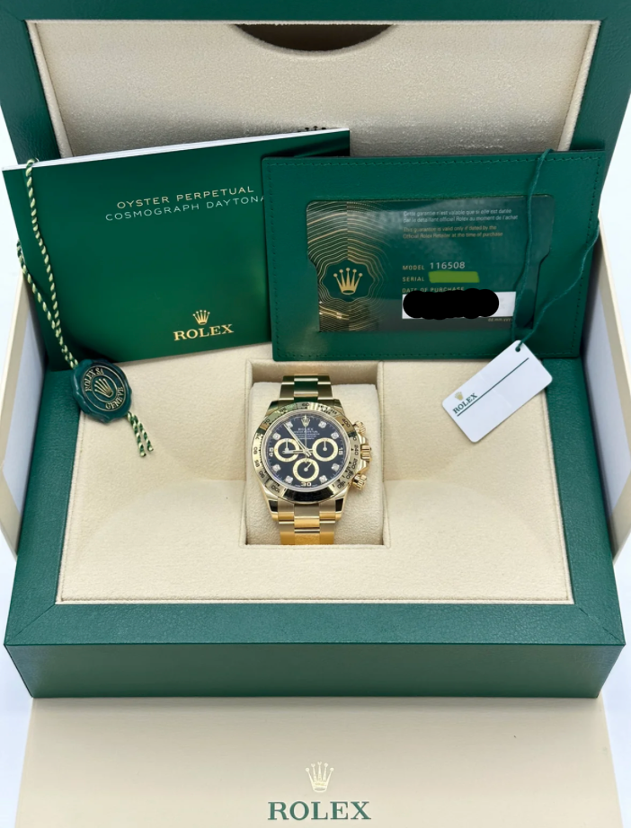 Daytona 40mm 116508 Black Diamond Dial