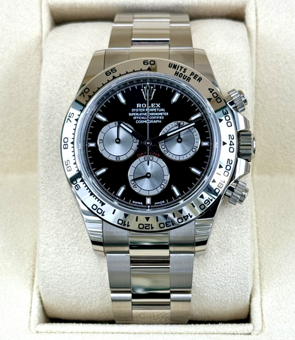 Daytona 126500 40mm steel Black Dial