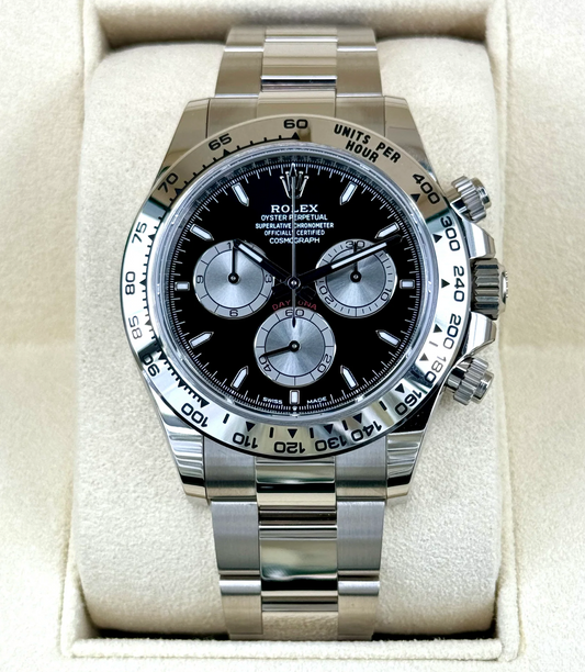Daytona 126500 40mm steel Black Dial