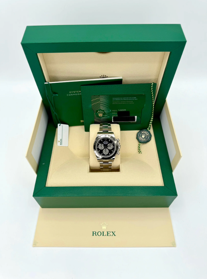 Daytona 126500 40mm steel Black Dial