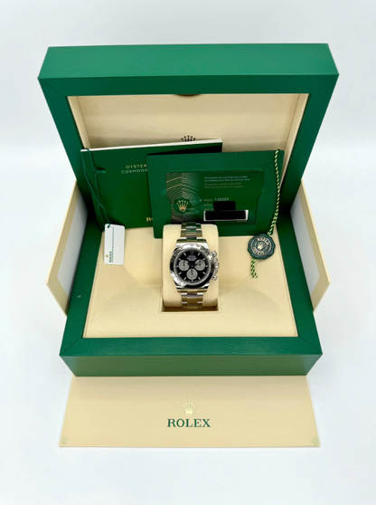 Daytona 126500 40mm steel Black Dial