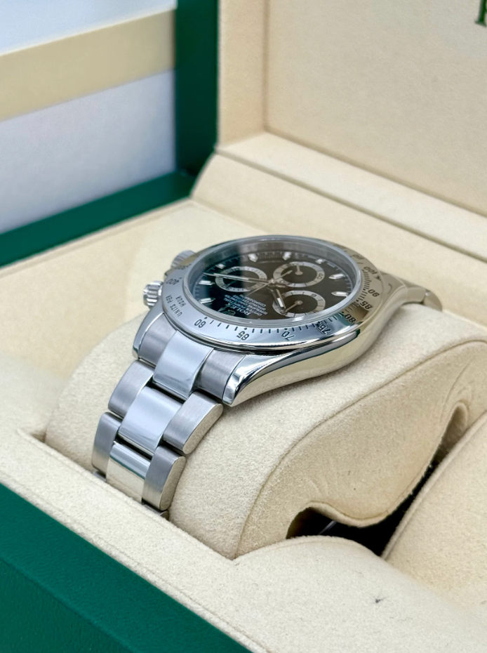 Daytona 40mm 116520 Stainless Steel Black Dial