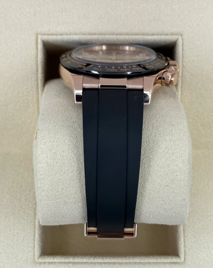 Daytona 40mm 116515LN  Oysterflex Sundust Baguette Dial