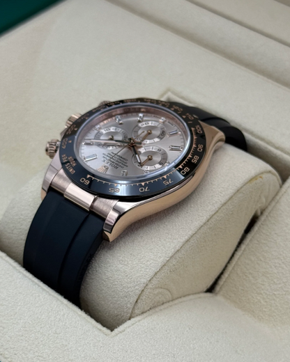 Daytona 40mm 116515LN  Oysterflex Sundust Baguette Dial