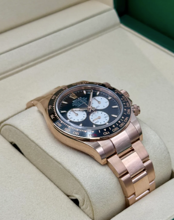 Daytona 40mm 126525LN Rose Gold-colored Black Dial