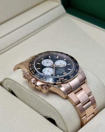 Daytona 40mm 126525LN Rose Gold-colored Black Dial