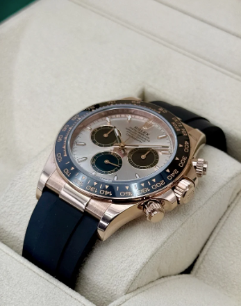 Daytona  40mm 126515LN Rose Gold Oysterflex Sundust Dial