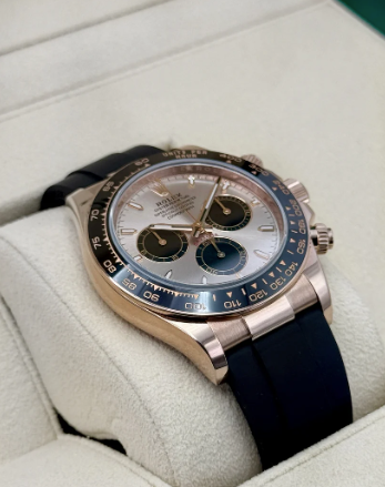 Daytona  40mm 126515LN Rose Gold Oysterflex Sundust Dial