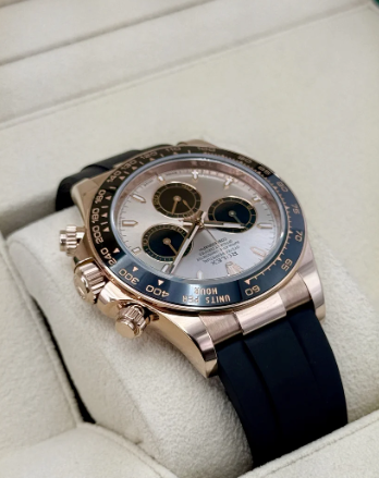 Daytona  40mm 126515LN Rose Gold Oysterflex Sundust Dial