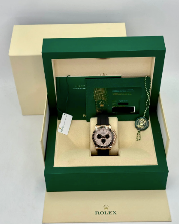 Daytona  40mm 126515LN Rose Gold Oysterflex Sundust Dial