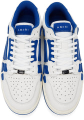 AMIRI White & Blue Skel Top Low Sneakers