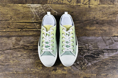 D**R B23 Low-Top Yellow and Green Canvas