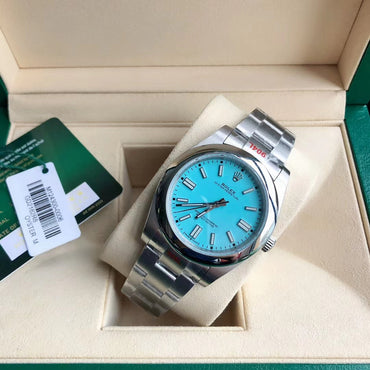 Blue Silver - Steel 904L Silver - Automatic-41mm/31mm