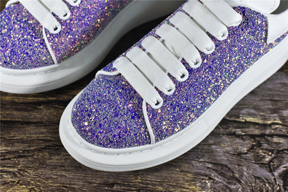 Alexander McQ Oversized Sneaker Purple Glitter