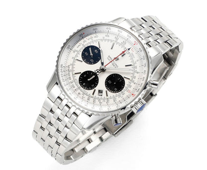 Chronograph - White Ceramic - Panda Face- N-Timer - 904L Steel - Automatic - 43mm