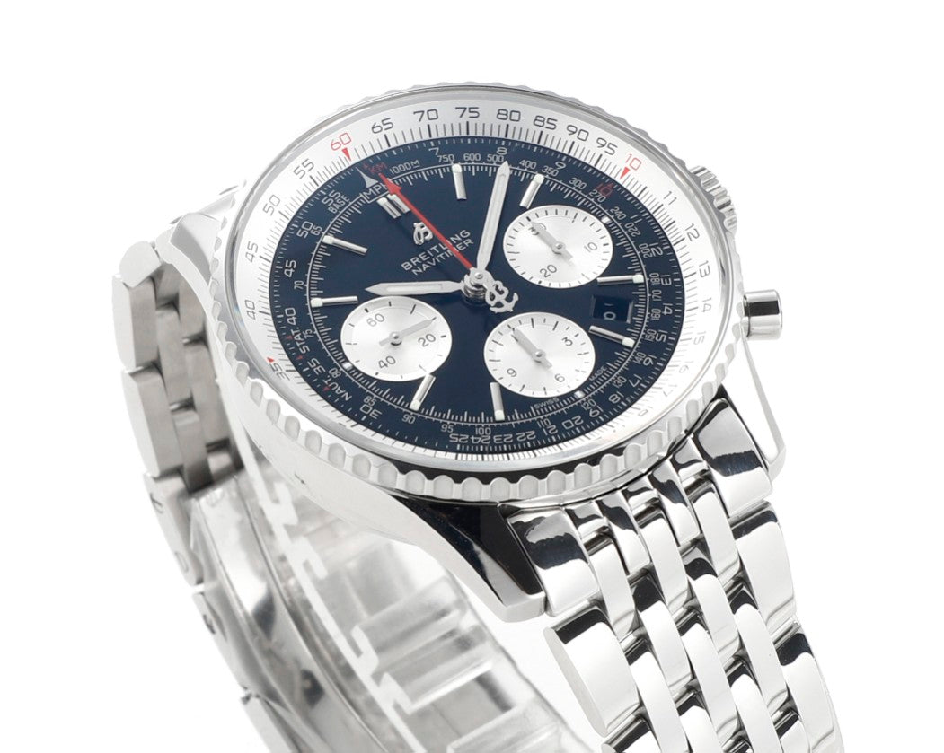 Chronograph - White Ceramic - Black- N-Timer - 904L Steel - Automatic - 43mm