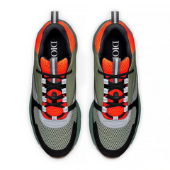 Dior B22 Orange Olive Black Trainer