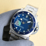 Blue Silver- White 316L Steel - Automatic - 47mm