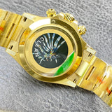 Chronograph -C-Factory -Green- Yellow 904L Steel- Automatic - 40mm