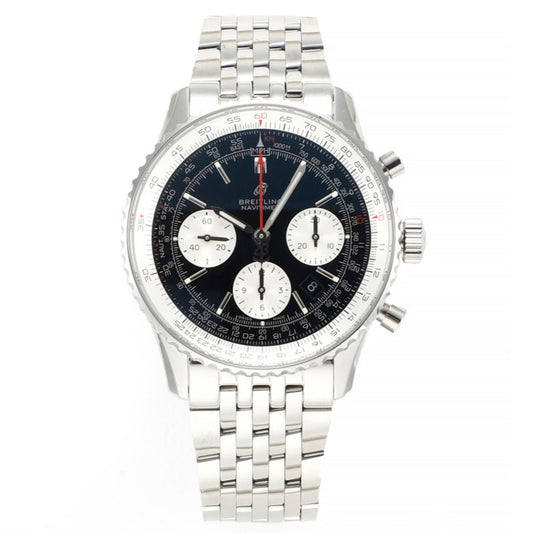Chronograph - White Ceramic - Black- N-Timer - 904L Steel - Automatic - 43mm