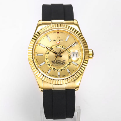 C-Factory -Yellow Silver - Black Rubber - Automatic - 42mm