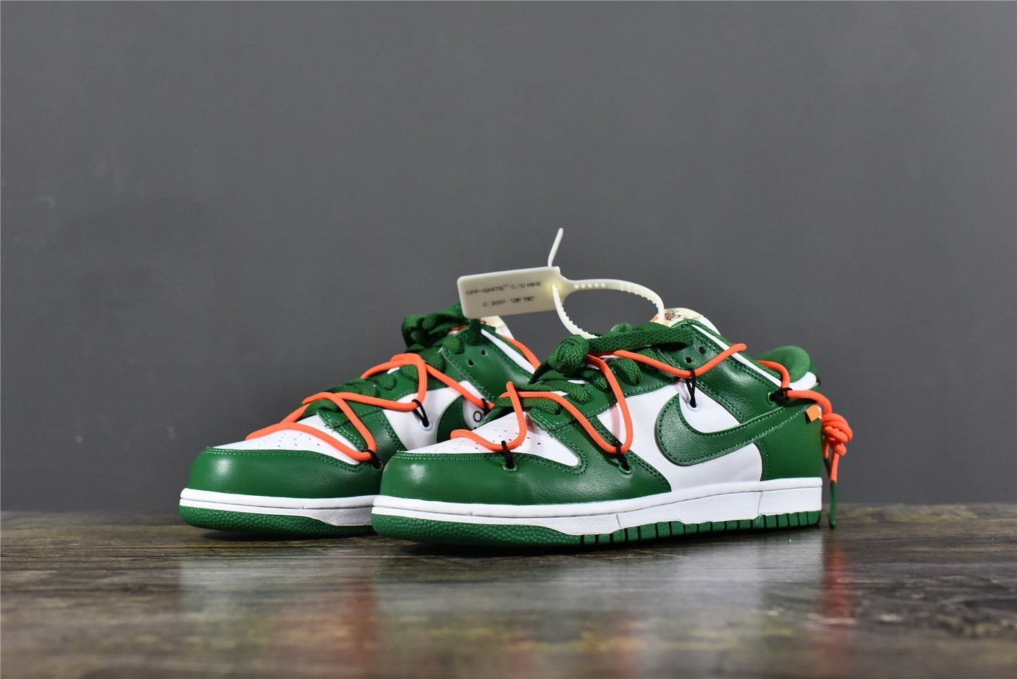 Off-White SB Dunk Low 'Pine Green'