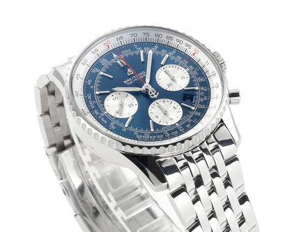 Chronograph - White Ceramic - Blue- N-Timer - 904L Steel - Automatic - 43mm
