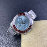 Chronograph -C-Factory -Blue - Silver  904L Steel- Automatic - 40mm