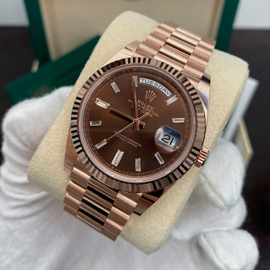 Day-Date 40mm 228235 Rose Gold Chocolate Dial
